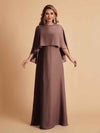 Elegant Chiffon Bat Sleeves A-line Mother of the Brides Dresses UK Online