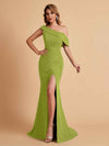 Elegant Chiffon Off The Shoulder Asymmetric Mermaid Mother of the Brides Dresses UK