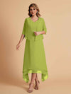 Elegant A-line Chiffon Short Sleeves Mother of the Brides Dresses Online