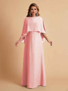 Elegant Chiffon Bat Sleeves A-line Mother of the Brides Dresses UK Online