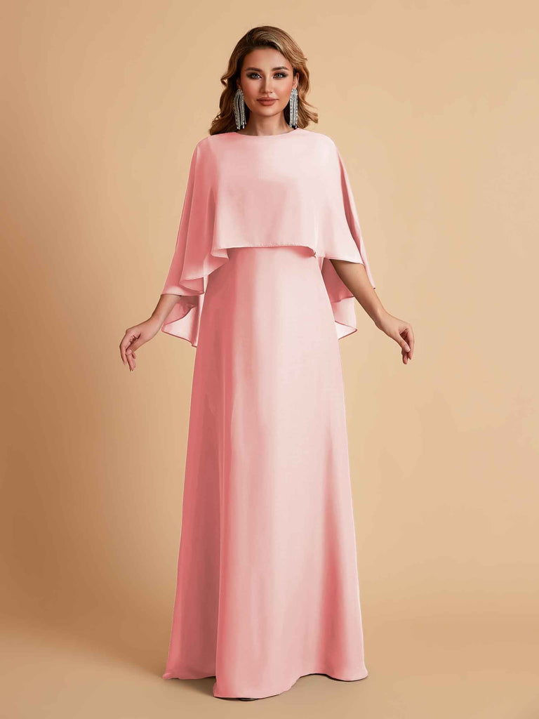 Elegant Chiffon Bat Sleeves A-line Mother of the Brides Dresses UK Online