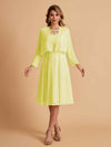 Elegant A-line Chiffon Jewel Lace Short Mother of the Brides Dresses Uk and Jacket