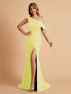 Elegant Chiffon Off The Shoulder Asymmetric Mermaid Mother of the Brides Dresses UK