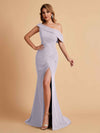 Elegant Chiffon Off The Shoulder Asymmetric Mermaid Mother of the Brides Dresses UK