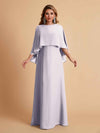 Elegant Chiffon Bat Sleeves A-line Mother of the Brides Dresses UK Online