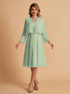 Elegant A-line Chiffon Jewel Lace Short Mother of the Brides Dresses Uk and Jacket