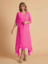 Elegant A-line Chiffon Short Sleeves Mother of the Brides Dresses Online