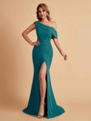 Elegant Chiffon Off The Shoulder Asymmetric Mermaid Mother of the Brides Dresses UK