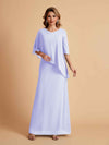 Elegant A-line Chiffon V-neck Mother of the Brides Dresses and Jacket