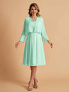 Elegant A-line Chiffon Jewel Lace Short Mother of the Brides Dresses Uk and Jacket