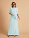 Elegant A-line Chiffon V-neck Mother of the Brides Dresses and Jacket