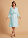 Elegant A-line Chiffon Jewel Lace Short Mother of the Brides Dresses Uk and Jacket