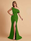 Elegant Chiffon Off The Shoulder Asymmetric Mermaid Mother of the Brides Dresses UK