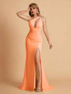 Sexy Mermaid One Shoulder Key Hole Long Bridesmaid Dresses Uk Slit