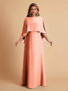 Elegant Chiffon Bat Sleeves A-line Mother of the Brides Dresses UK Online