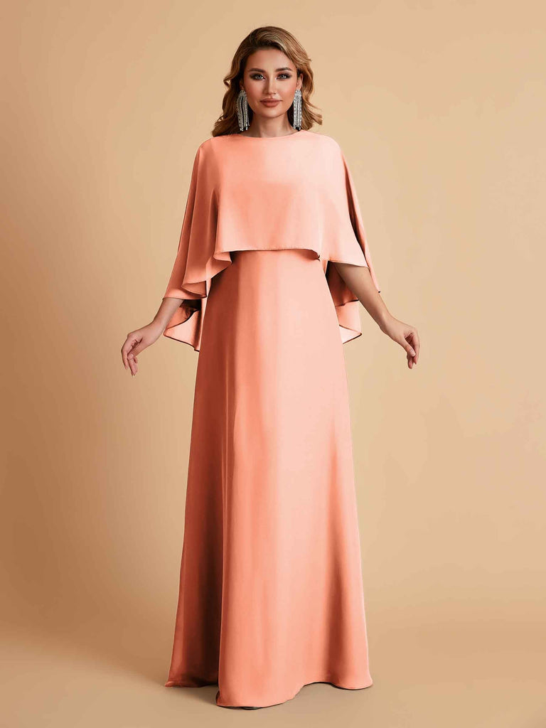 Elegant Chiffon Bat Sleeves A-line Mother of the Brides Dresses UK Online