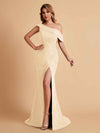 Elegant Chiffon Off The Shoulder Asymmetric Mermaid Mother of the Brides Dresses UK