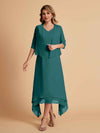 Elegant A-line Chiffon Short Sleeves Mother of the Brides Dresses Online
