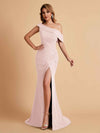 Elegant Chiffon Off The Shoulder Asymmetric Mermaid Mother of the Brides Dresses UK