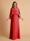 Elegant Chiffon Bat Sleeves A-line Mother of the Brides Dresses UK Online