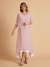 Elegant A-line Chiffon Short Sleeves Mother of the Brides Dresses Online