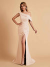 Elegant Chiffon Off The Shoulder Asymmetric Mermaid Mother of the Brides Dresses UK