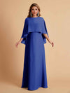 Elegant Chiffon Bat Sleeves A-line Mother of the Brides Dresses UK Online