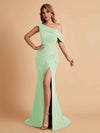 Elegant Chiffon Off The Shoulder Asymmetric Mermaid Mother of the Brides Dresses UK