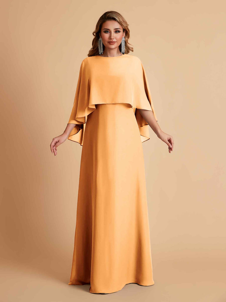 Elegant Chiffon Bat Sleeves A-line Mother of the Brides Dresses UK Online