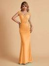 Elegant Mermaid Chiffon Cap Sleeves V-Neck Lace Mother of the Brides Dresses Online UK