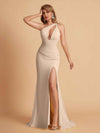 Sexy Mermaid One Shoulder Key Hole Long Bridesmaid Dresses Uk Slit