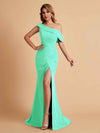 Elegant Chiffon Off The Shoulder Asymmetric Mermaid Mother of the Brides Dresses UK