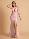 Sexy Mermaid One Shoulder Key Hole Long Bridesmaid Dresses Uk Slit