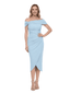 Chicsew Pretty Asymmetrical Crepe Midi Sheath Gown Formal Mother Of The Groom Dresses