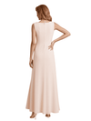 Elegant Sleeveless Jewel Chiffon A-Line Mother of The Bride Dresses