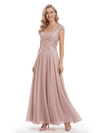 Beautiful Cap Sleeve Lace Chiffon A-Line Mother of the Bride dresses