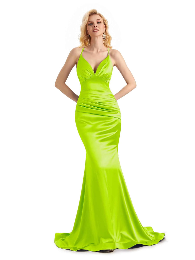 Lime green evening hot sale dress