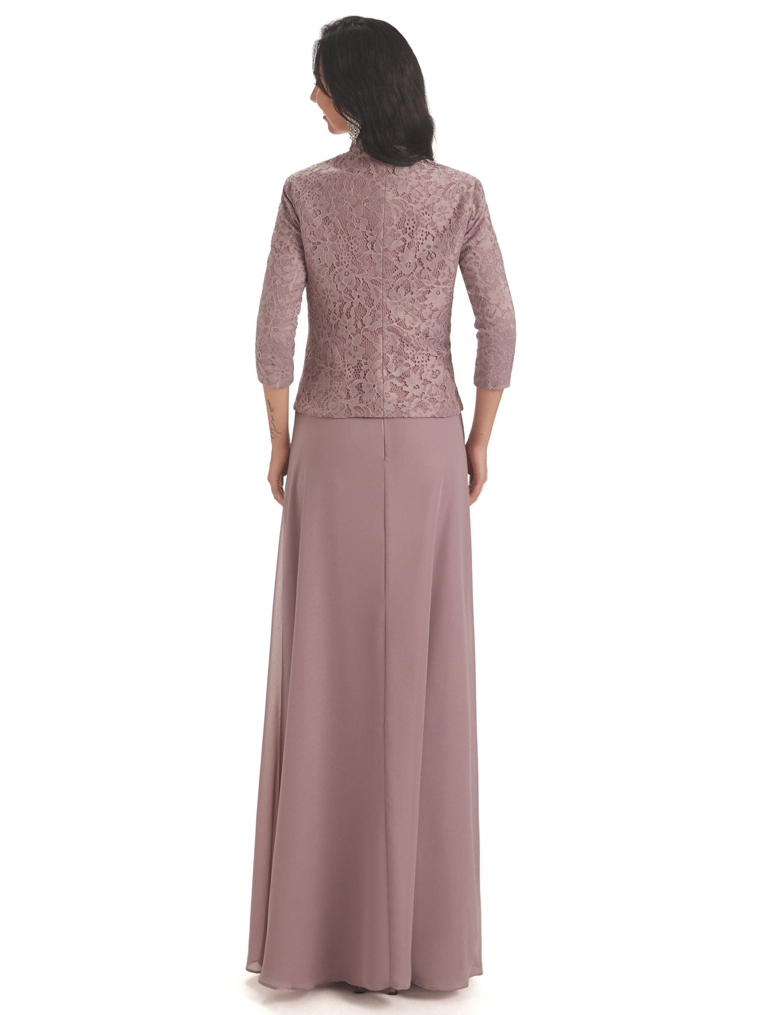 Chiffon Square Sleeveless Long Maxi Mother Of The Bride Gowns With Jacket