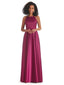 Elegant Soft Satin A-line Halter Silky African Bridesmaid Dresses Online Sale