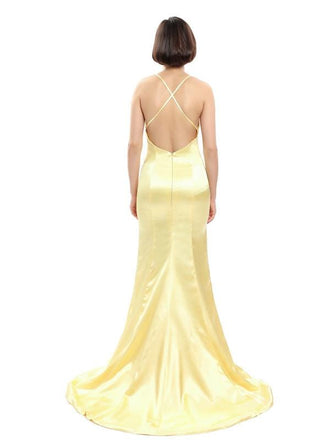 Mermaid Spaghetti Straps V-neck Sexy Prom Dresses