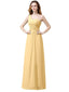 One-Shoulder A-line Sleeveless Chiffon Long Bridesmaid Dresses
