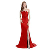 Sexy Soft Satin Mix and Match Red Mermaid Long Bridesmaid Dresses UK