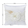 Satin And Linen Fabric Wedding Ring pillow Creative Lace Ring Box Small Portable, BS&KFS