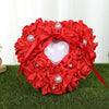 PE Foam Rose Flower Heart Shape Ring Pillow Wedding Ring Box, JZH-5799