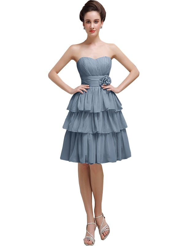 Sweetheart Pleats A-line Short Bridesmaid Dresses - ChicSew.co.uk chicsewuk Sweetheart Pleats A-line Short Bridesmaid Dresses - ChicSew.co.uk chicsewuk