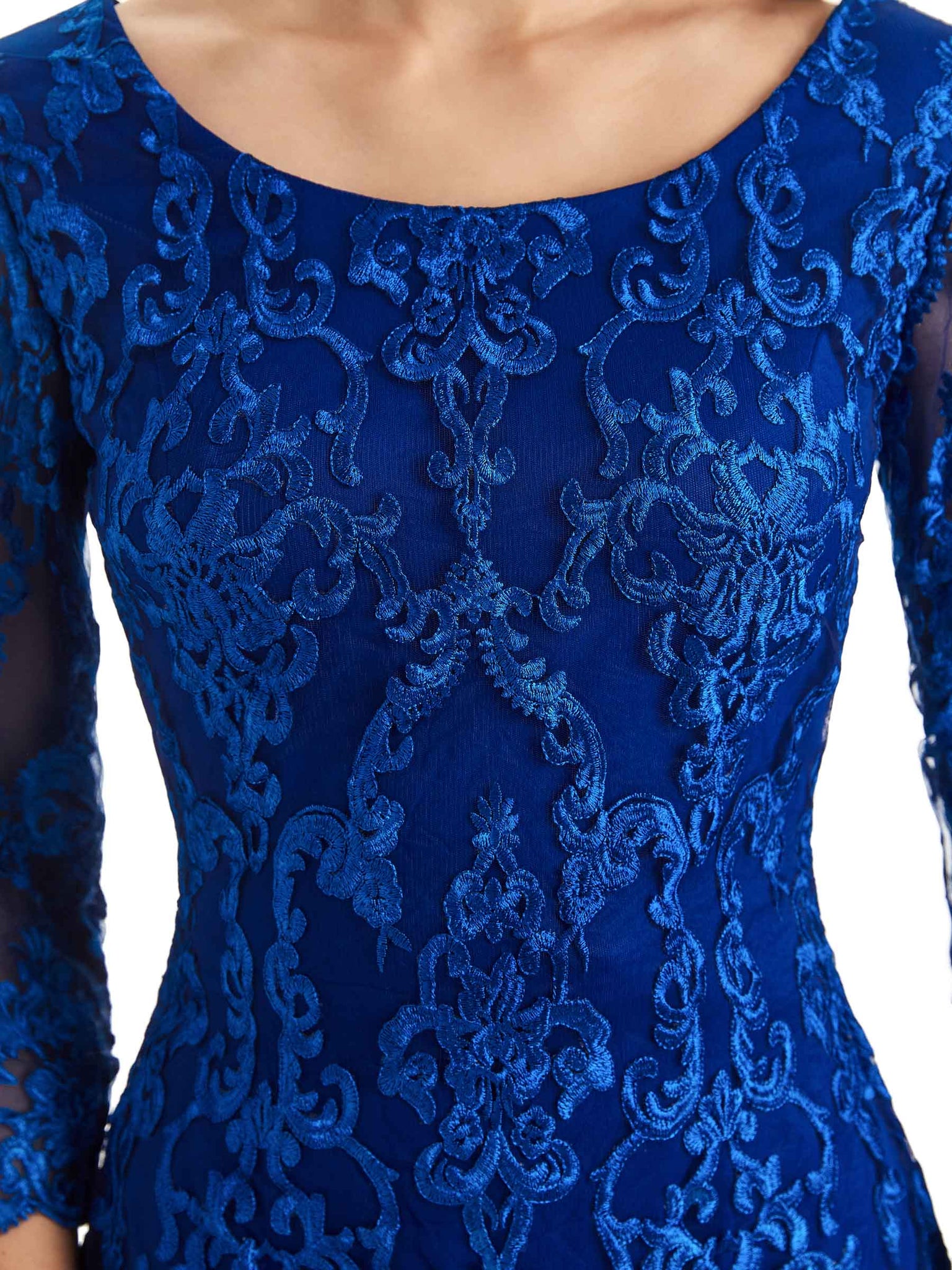 Elegant Lace Long Sleeves Midi Short Mother Of The Bride Dresses With Jacket