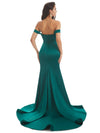 Sexy Mermaid Off The Shoulder Satin Bridesmaid Dresses UK Online