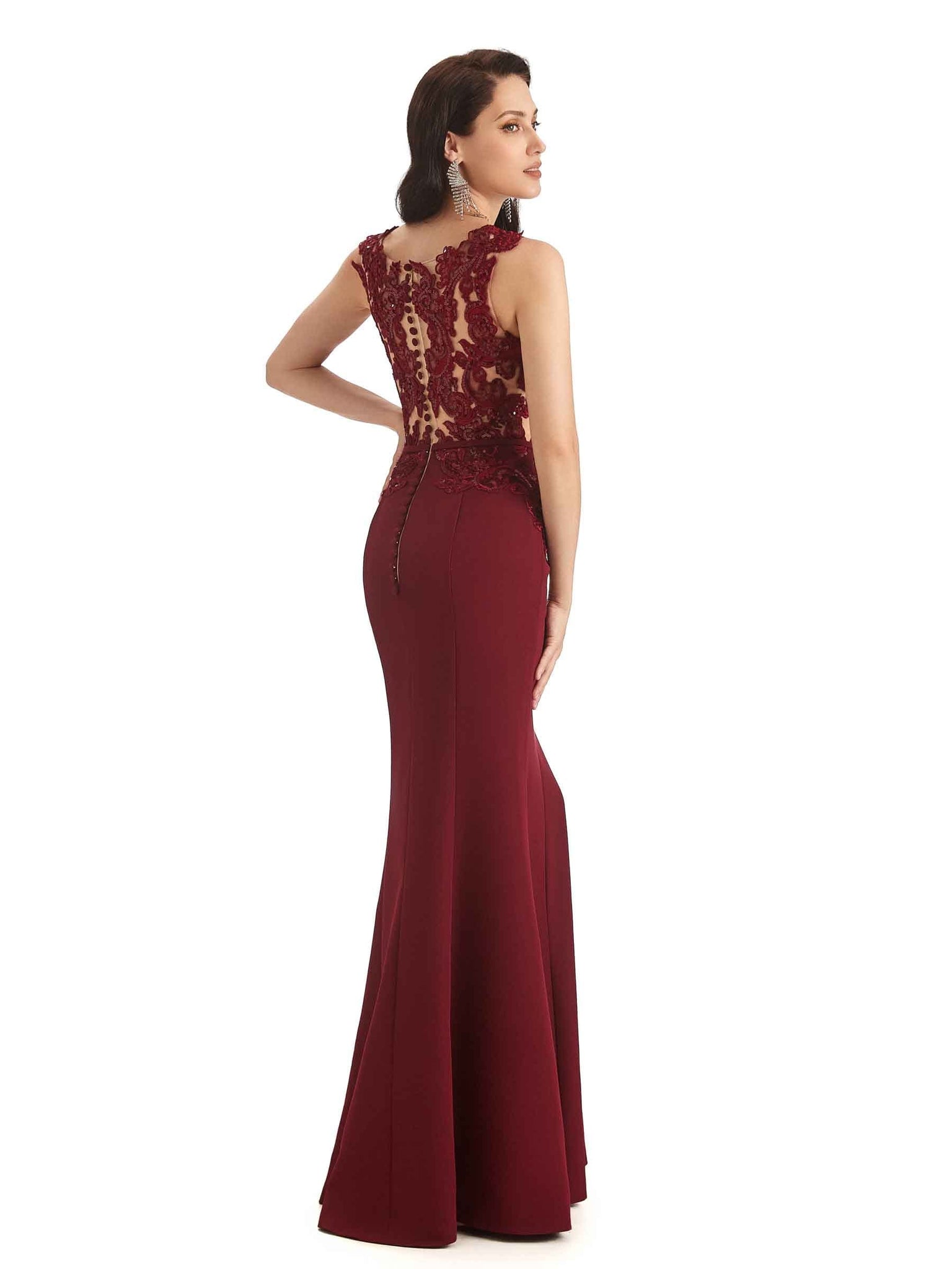 Sexy Mermaid Soft Satin Bateau Flattering Long Mother of The Bride Dresses