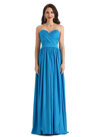 Convertible A-line Stretchy Jersey Long Formal Prom Dresses Online