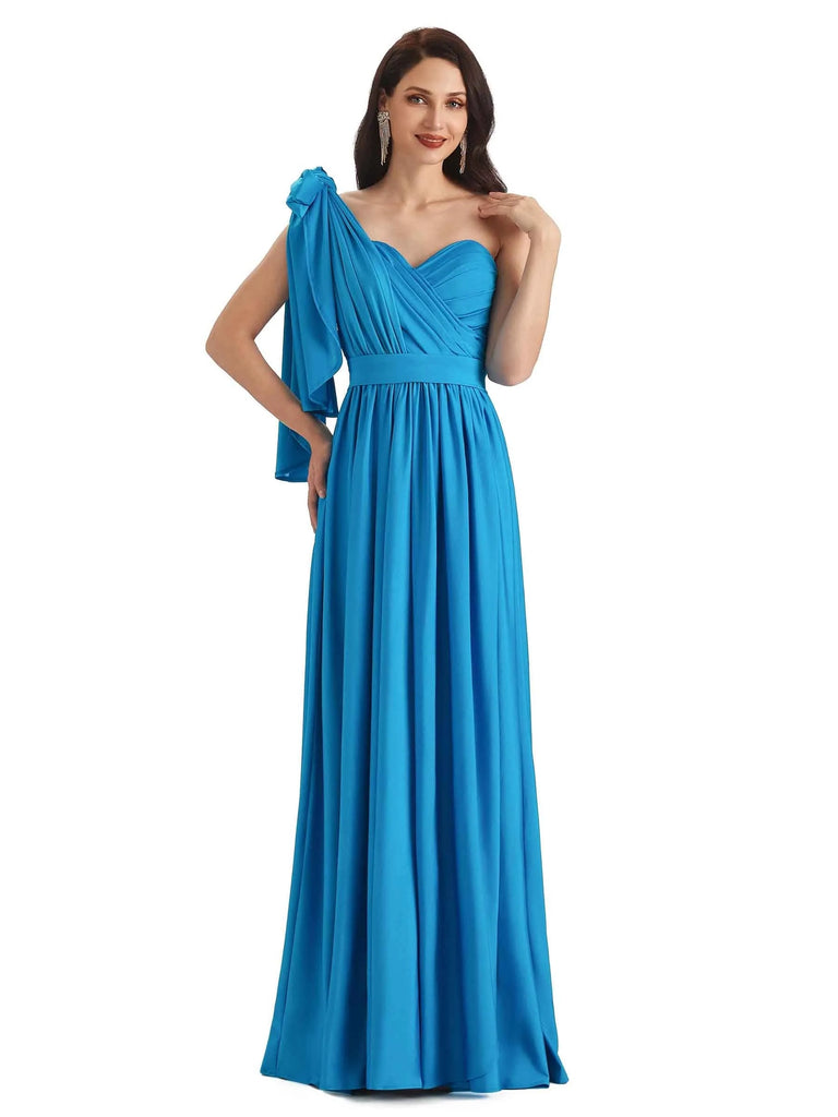Convertible A-line Stretchy Jersey Long Formal Prom Dresses Online